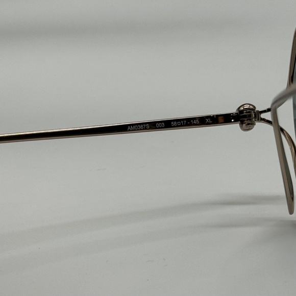 NEW  ALEXANDER MCQUEEN WOMEN SILVER BLUE SUNGLASSES - Picture 11 of 13